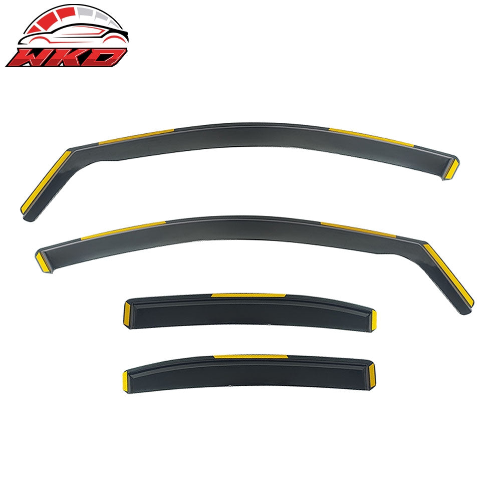 Fits 15-21 Benz W205 C Class Sedan In-Channel Window Visors Rain Deflectors PC