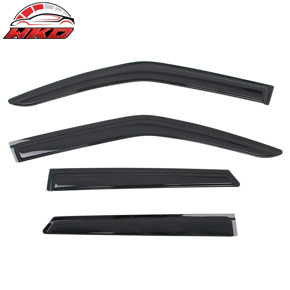 Fits 19-25 Chevy Blazer Window Visors Vent Rain Sun Guards Deflectors Tape-On