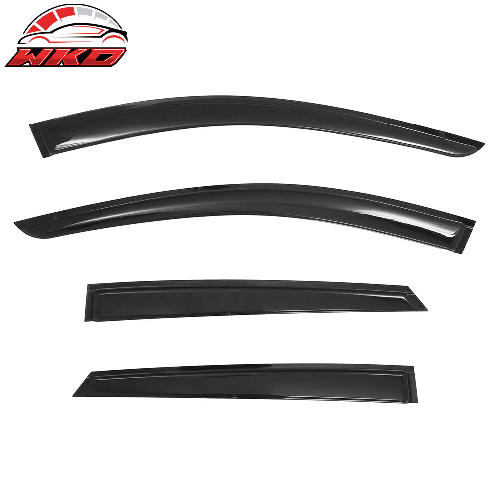 Fits 25-26 Kia K4 Window Visors Vent Rain Wind Sun Guards Deflectors Tape-On