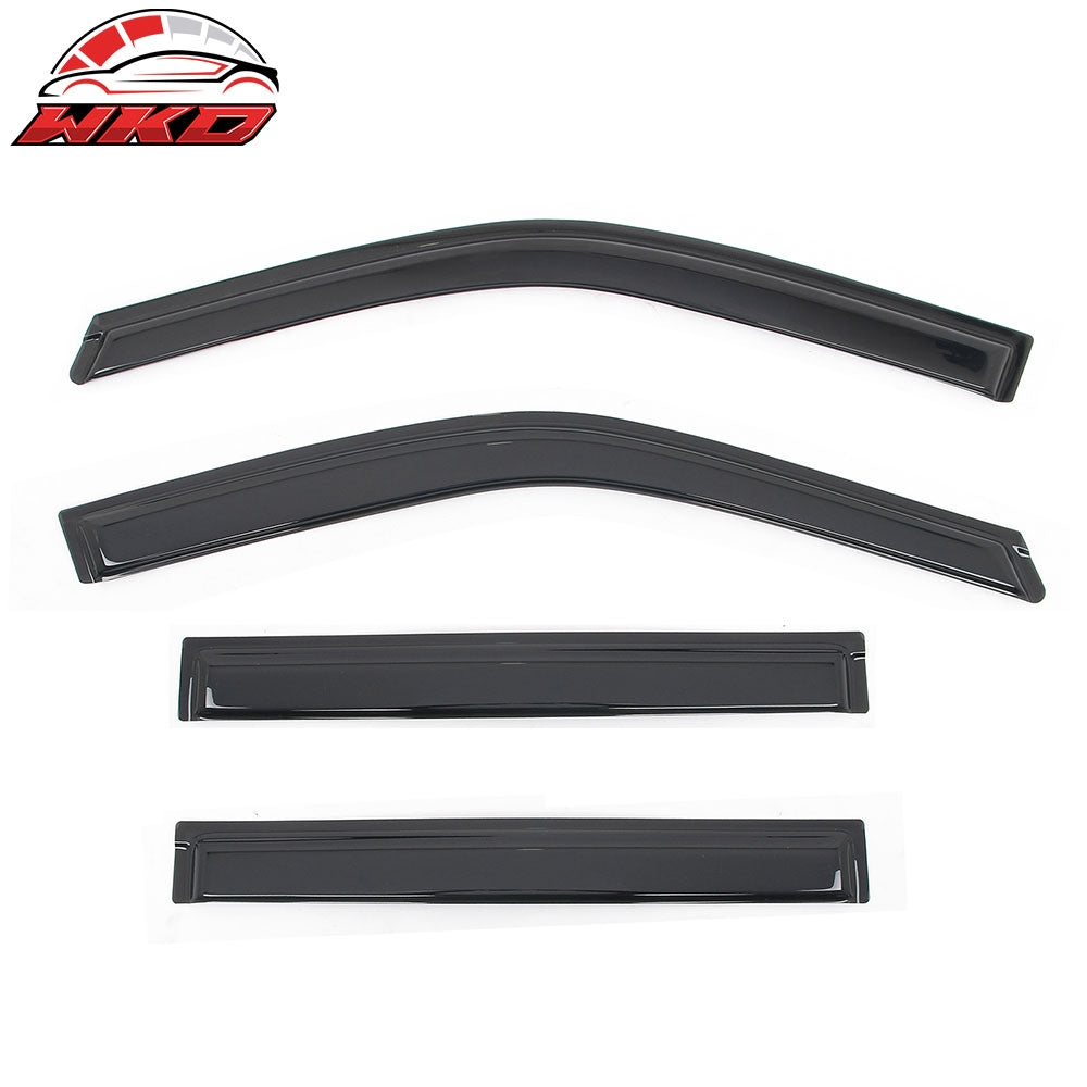 Fits 18-25 Ford Expedition Lincoln Navigator Window Visors Sun Deflector Tape-On