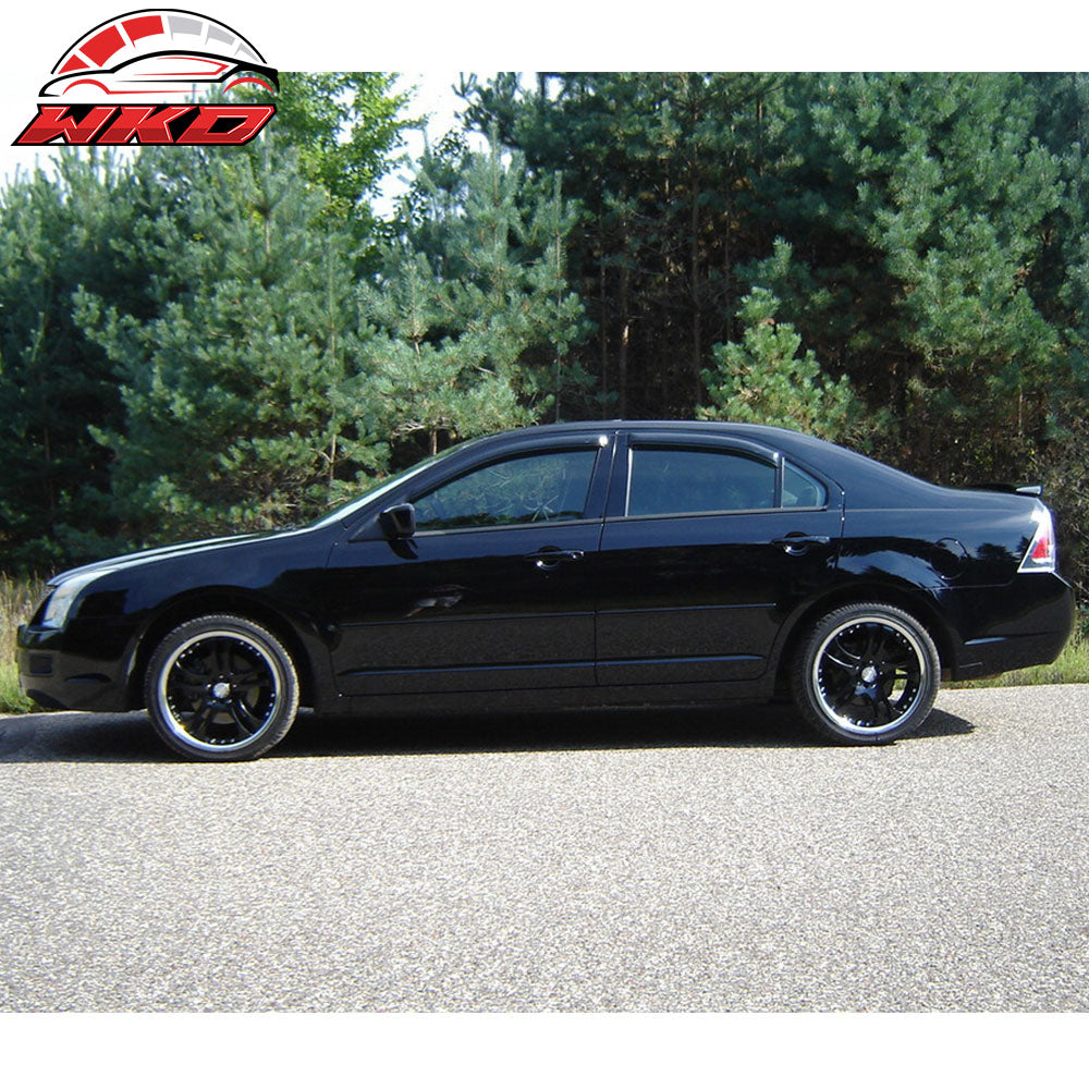 Fits 06-12 Ford Fusion Lincoln MKZ Window Visor Sun Rain Guard Deflector 4PC Set