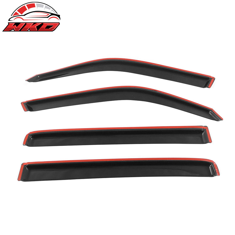 Fits 09-15 Honda Pilot Acrylic Tape-On Slim 4PCS Window Visors Vent Rain Guard