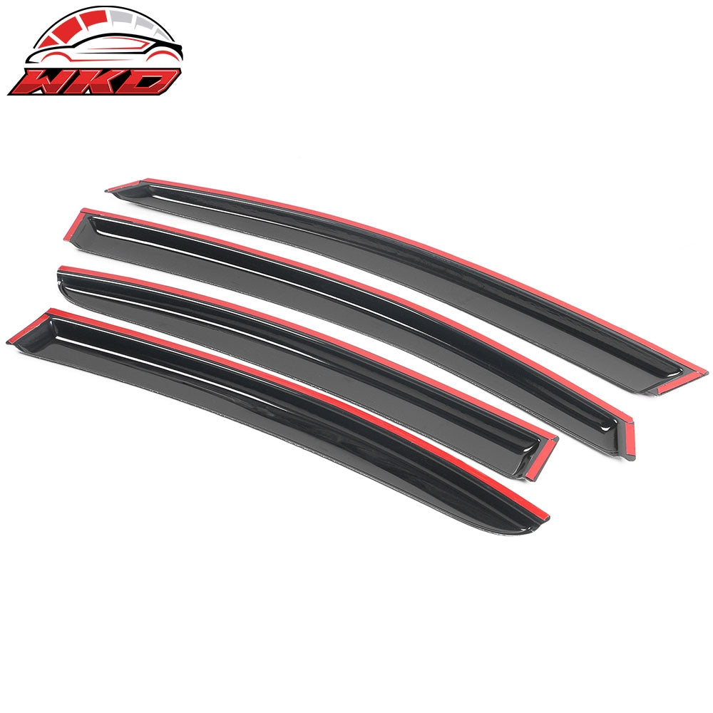 Fits 12-16 Subaru Impreza & 15-21 WRX STI 4PCS Window Visors Vent Rain Sun Shade