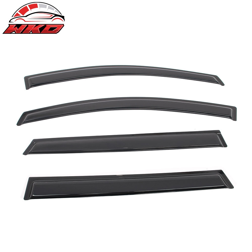Fits 15-19 Subaru Outback Window Visors Vent Rain Wind Guards Deflectors Tape-On