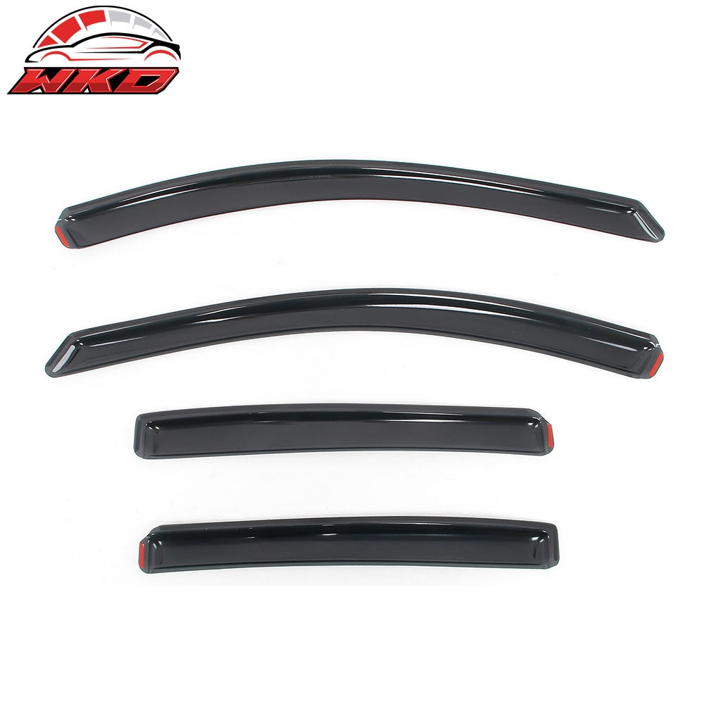 Fits 18-24 Chevy Equinox In-channel Window Visor Acrylic Side Door Deflector 4PC