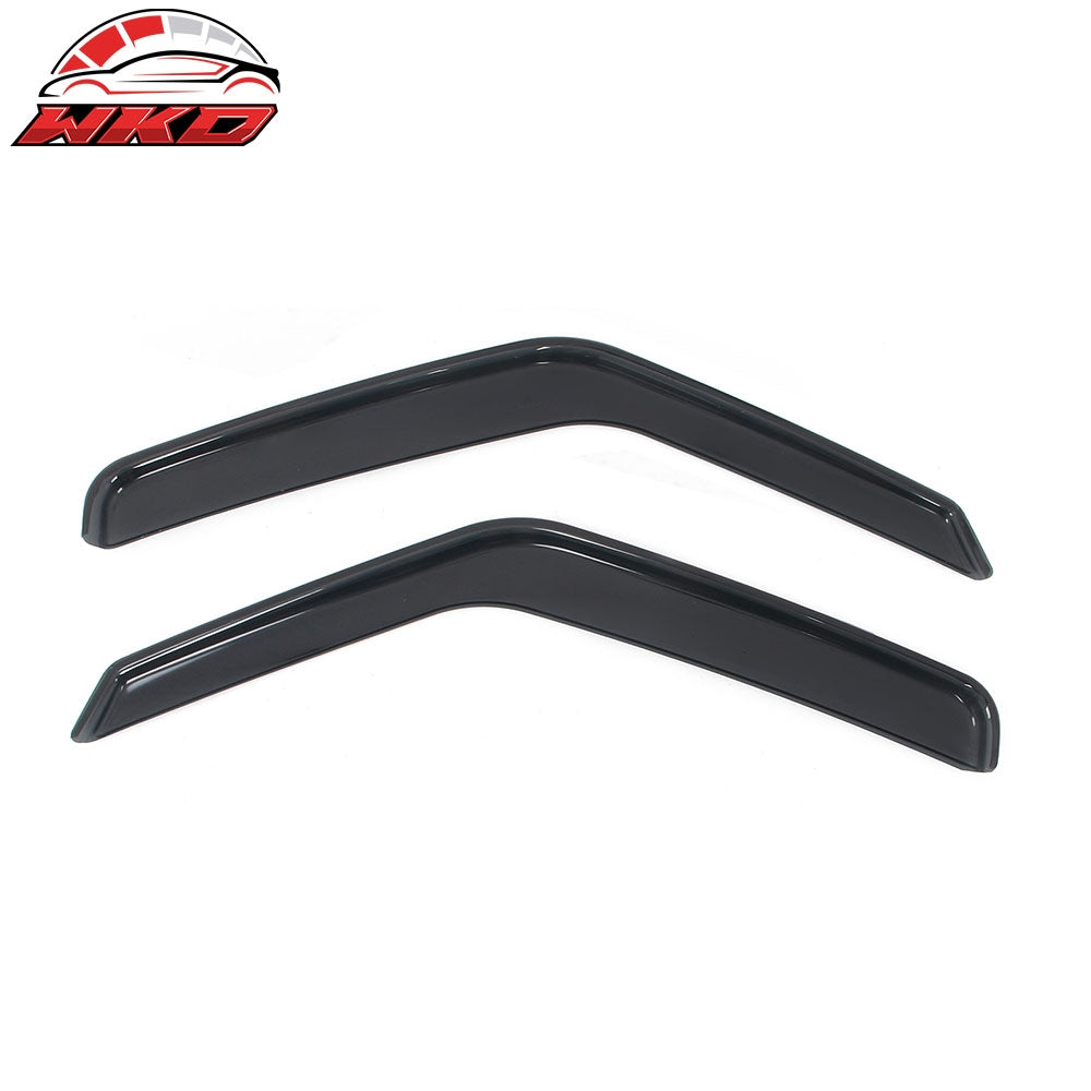Fits 07-14 Ford E-Series Van Window Visors In-Channel Side Deflector Rain Guard