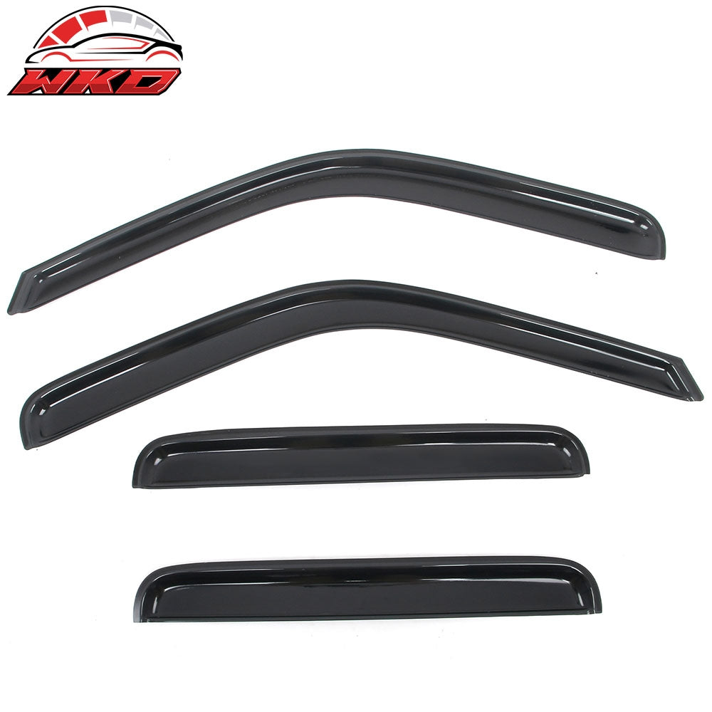 Fits 99-16 Ford F250 F350 F450 F550 Super Duty Crew Cab Window Visors In-Channel