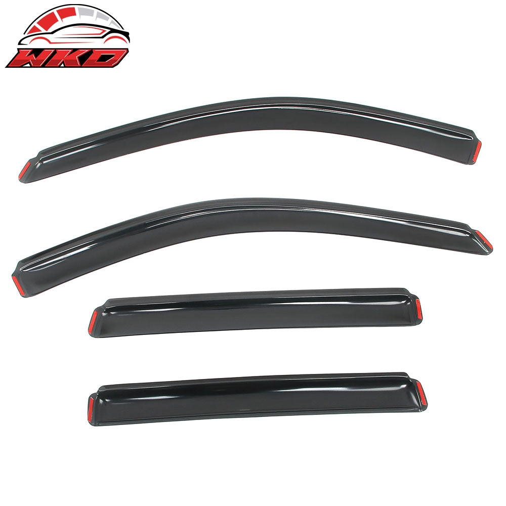 Fits 11-21 Jeep Grand Cherokee & 2022 Grand Cherokee WK In Channel Window Visors