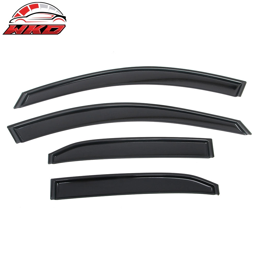Fits 07-11 Toyota Camry In-Channel Window Visor Acrylic Rain Sun Shade Deflector