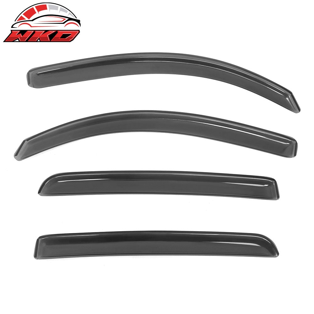 Fits 16-23 Toyota Tacoma Double Cab In-Channel Window Visors Acrylic Rain Shade