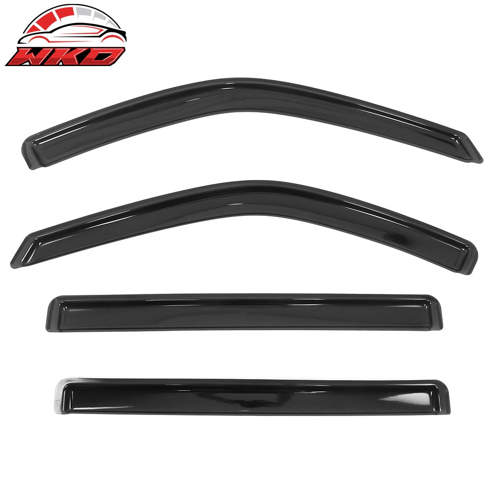 Fits 22-25 Toyota Tundra Crew Cab Acrylic Window Visors In-Channel Deflectors