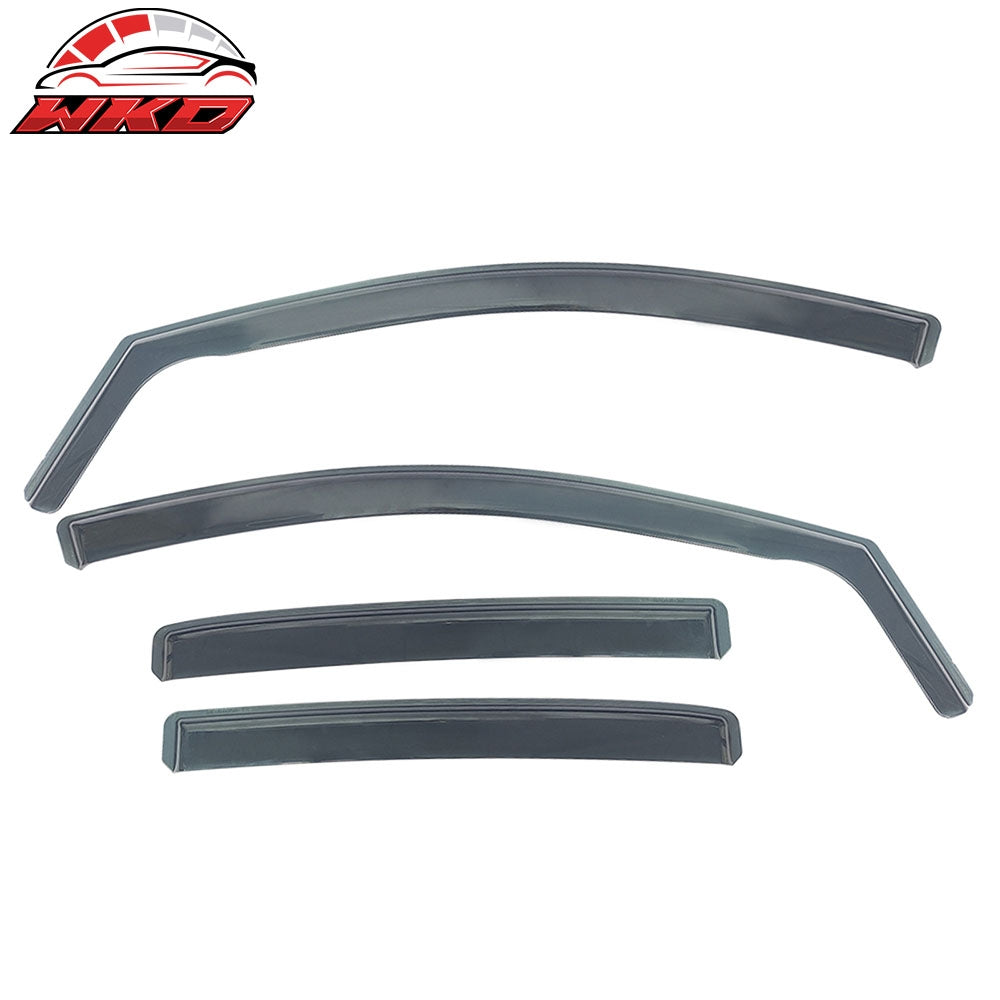 Fits 18-24 Chevy Equinox Side Window Visors Injection PC In-Channel Deflectors