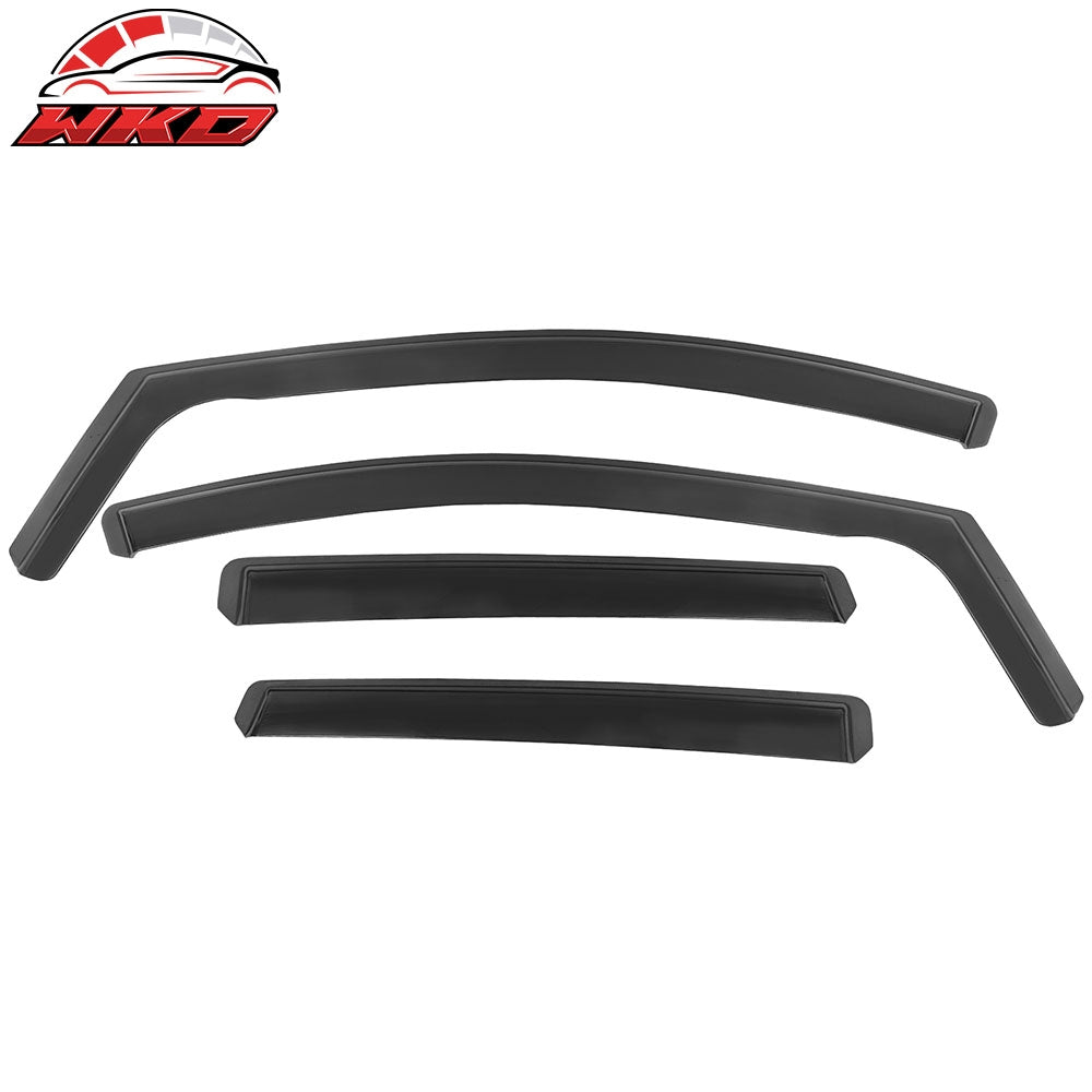 Fits 13-19 Ford Escape Side Window Visors Injection PC In-Channel Deflectors