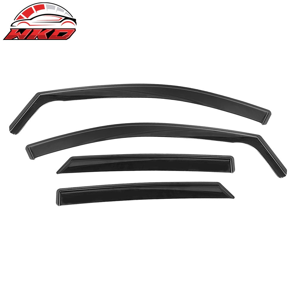 Fits 12-16 Honda CR-V Side Window Visors Injection PC In-Channel Deflectors 4PCS