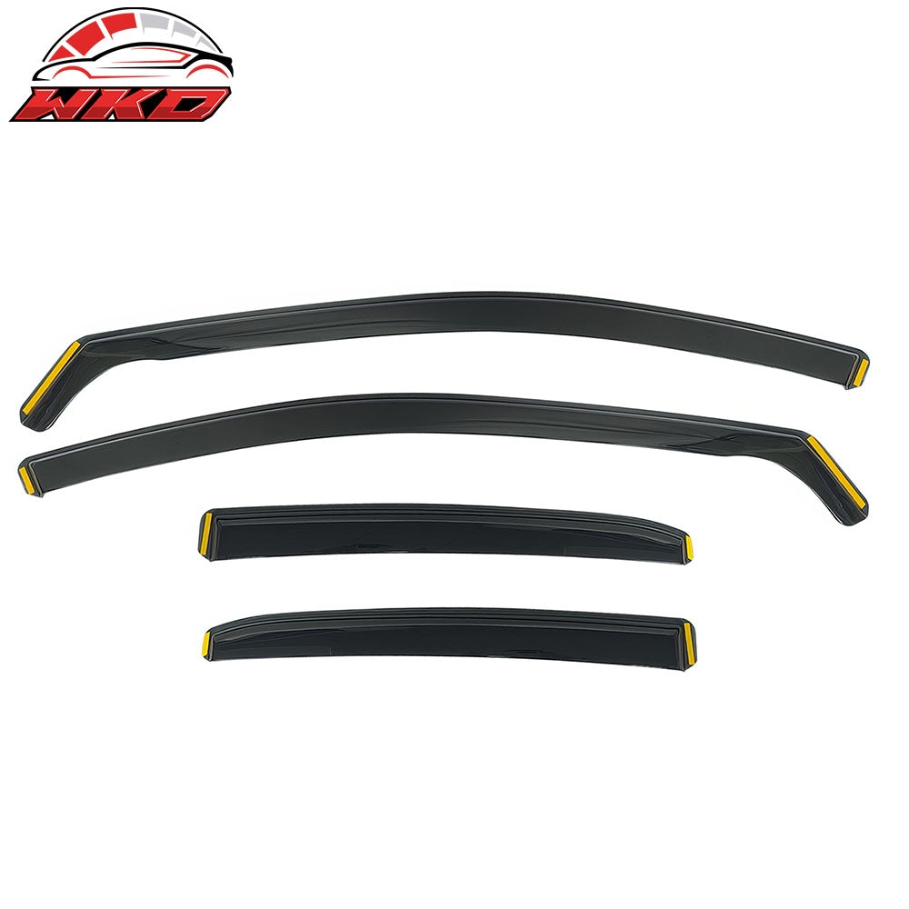 Fits 18-24 Toyota Camry In-Channel Window Visors Vent Rain Guards Deflectors PC