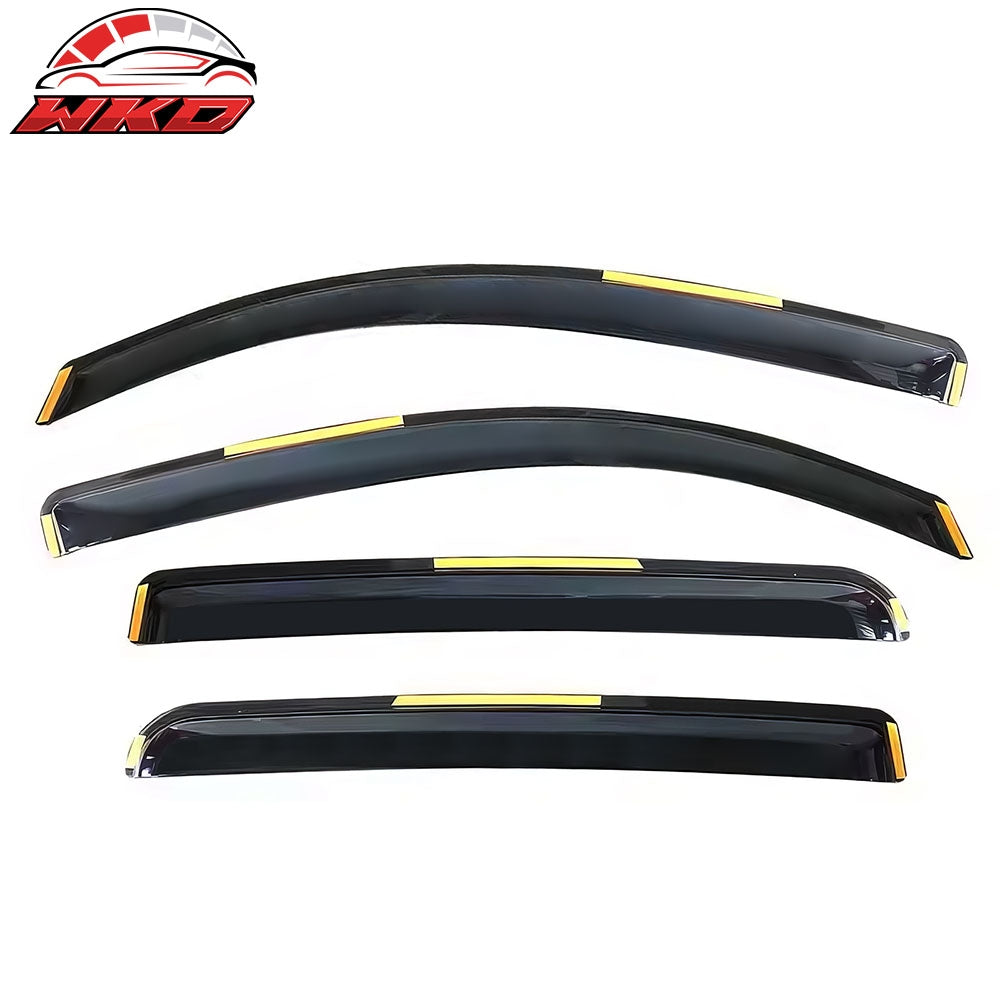 Fits 16-23 Toyota Tacoma Double Cab In-Channel Window Visors Guard Deflectors PC