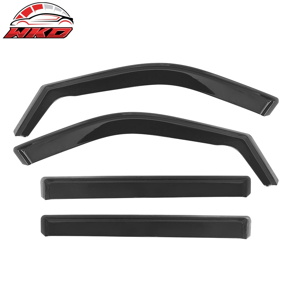 Fits 22-26 Toyota Tundra CrewMax In-Channel Window Visors Guards Deflectors PC
