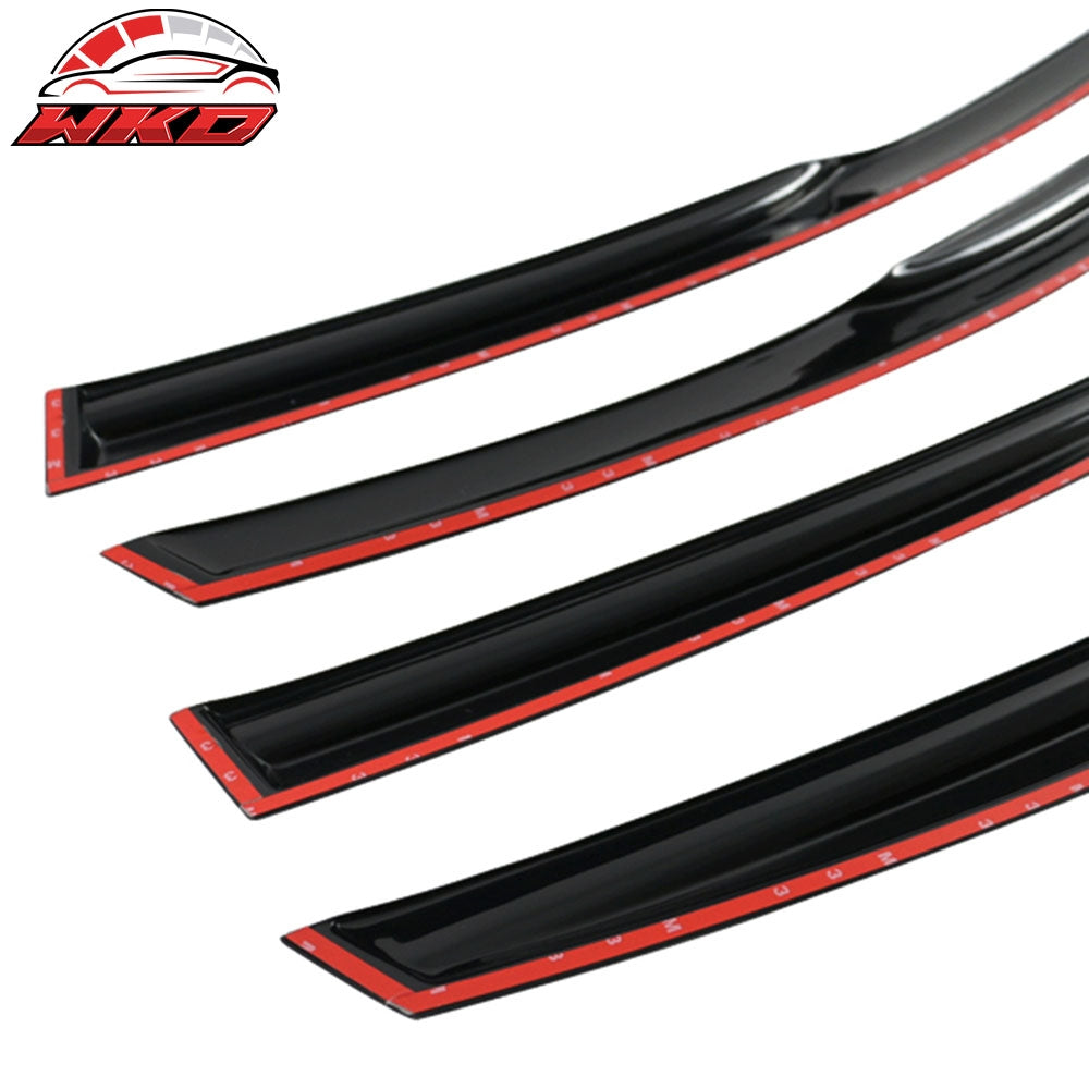 Fits 11-19 Fiesta Hatchback Mugen Style Acrylic Window Visors 4Pc Set
