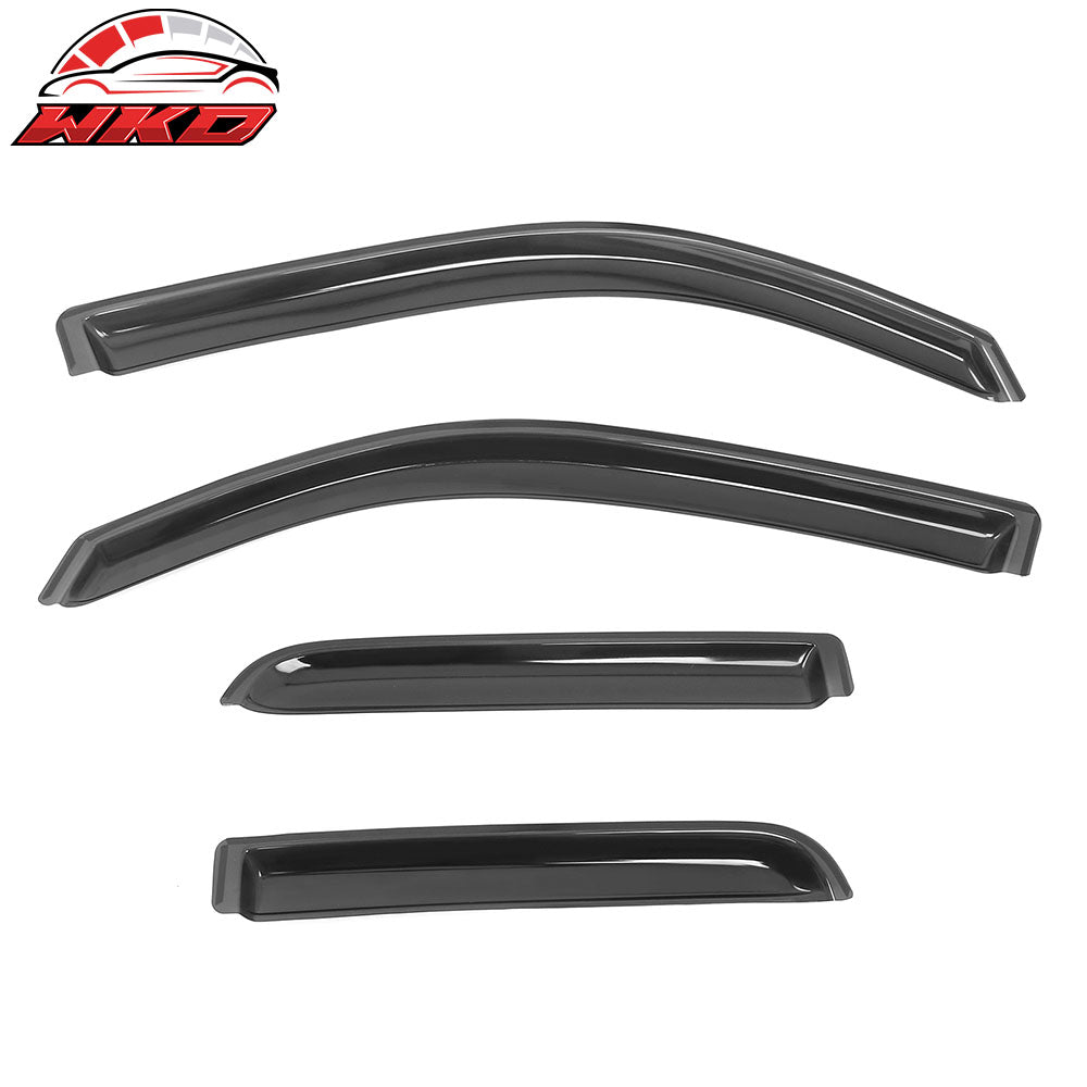 Fits 19-25 Dodge Ram 1500 Quad Cab In Channel Window Visors Wind Rain Guard Vent