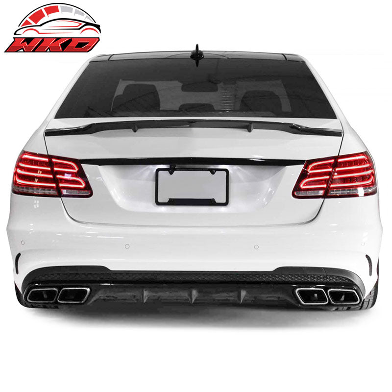 Fits 14-16 Mercedes Benz E-Class W212 AMG Style Rear Bumper Cover Diffuser Trim