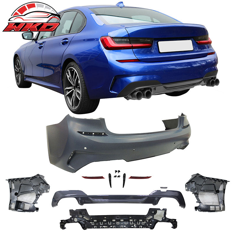 Fits 19-22 BMW G20 M340 Style Front + Rear Bumper Cover + M3 Style Side Skirts