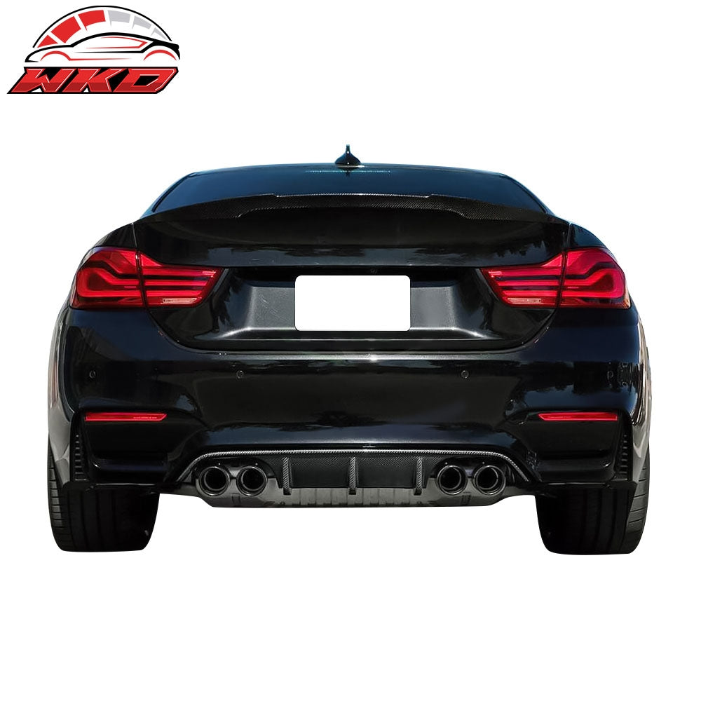 Fits 15-20 BMW F80 M3 F82 F83 M4 Carbon Fiber Rear Bumper Diffuser MP Style
