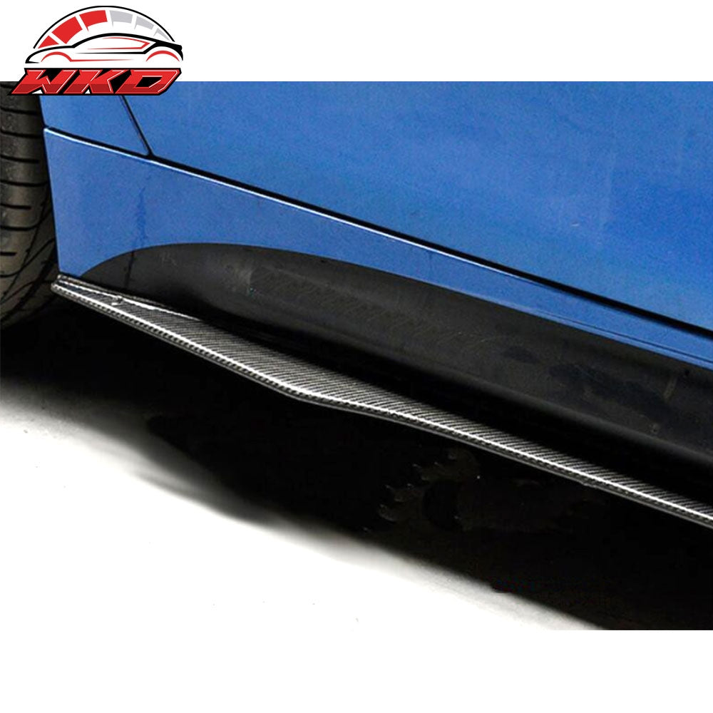 Fits 14-20 BMW F32 F33 M-Tech M Sport IKON Side Skirts 2PC - Matte Carbon Fiber