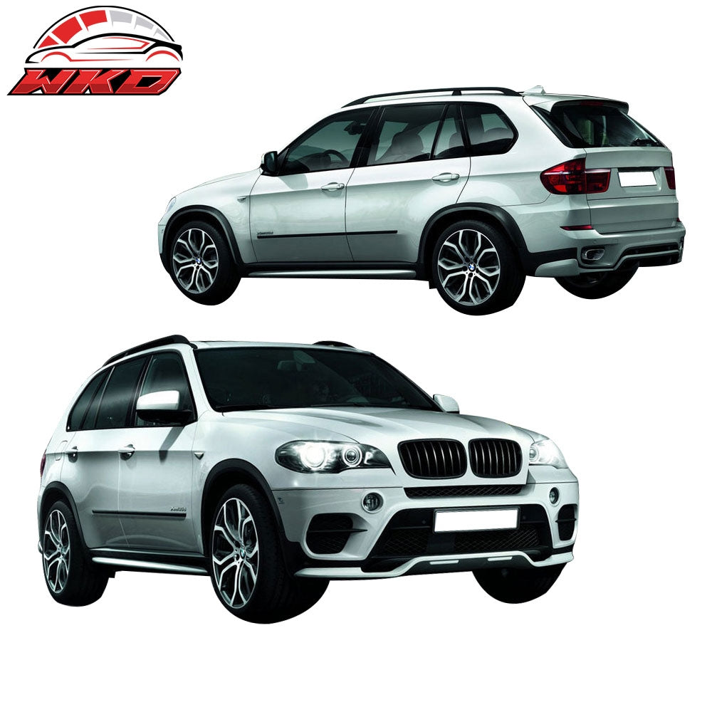 Fits 11-13 BMW X5 E70 Lci Model Front & Rear Bumper Lip Spoiler Kit 13Pcs PP