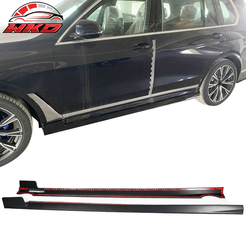 Fits 19-23 BMW G07 X7 M Sport 2PCS Side Skirts Panel ABS Primer