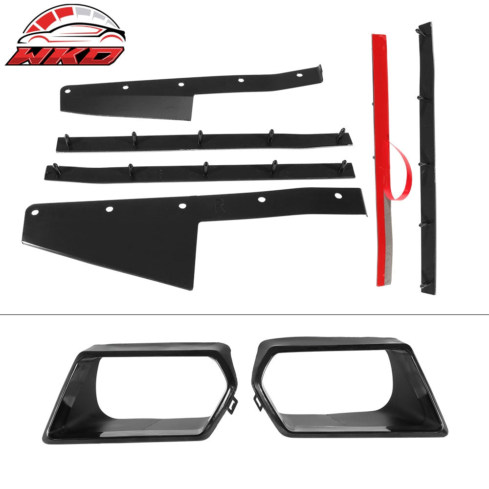 Fits 16-24 Chevrolet Camaro OE Style Unpainted Black Rear Bumper Lip Diffuser PP