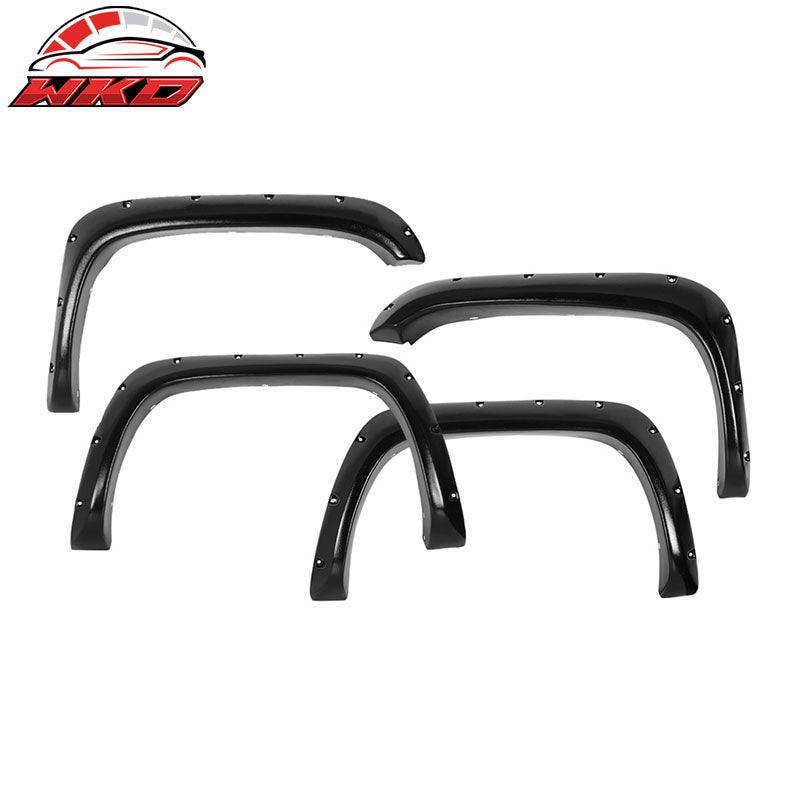 Fits 94-02 Dodge Ram Pocket Rivet Style Fender Flares ABS Textured 4PC