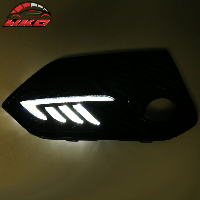 Fits 16-18 Honda X Gen Civic Type R Style LED DRL Daytime Running Lights Lamps