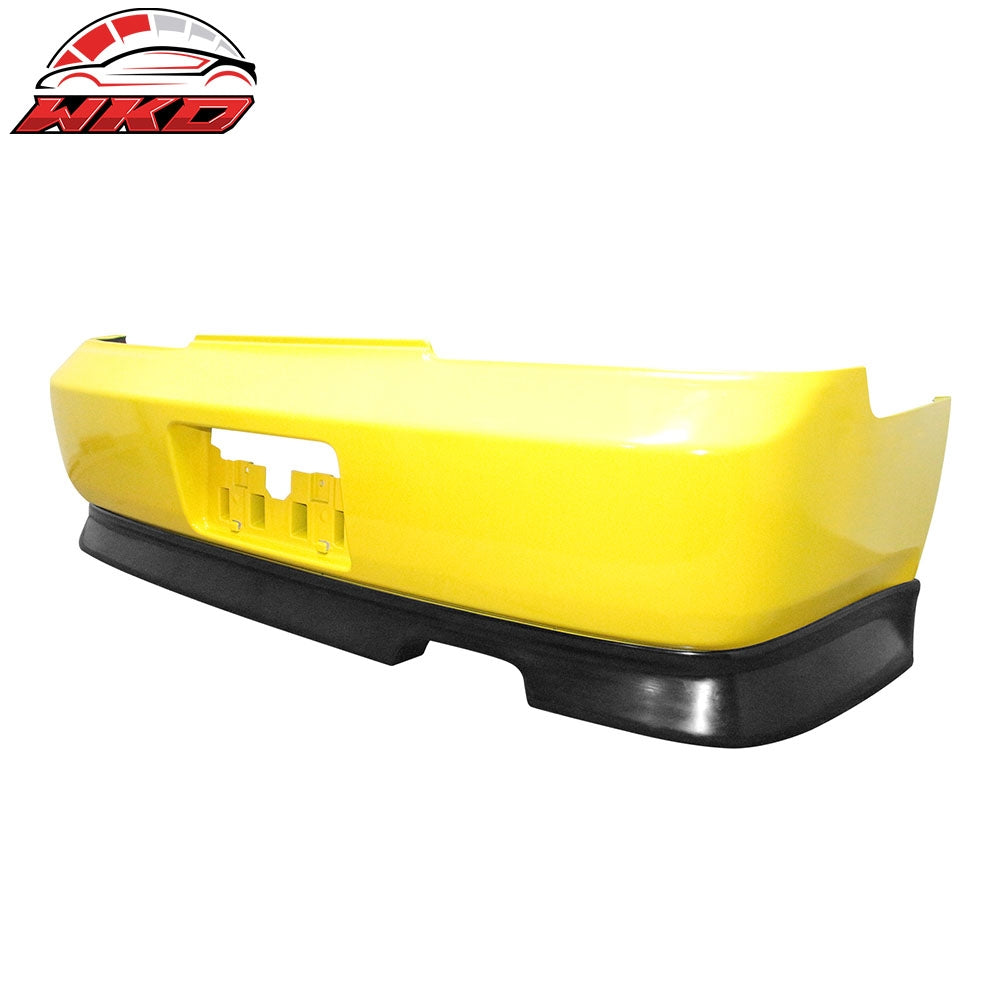 Fits 97-01 Honda Prelude WW Style Rear Lower Bumper Lip Spoiler Splitter Chin PU