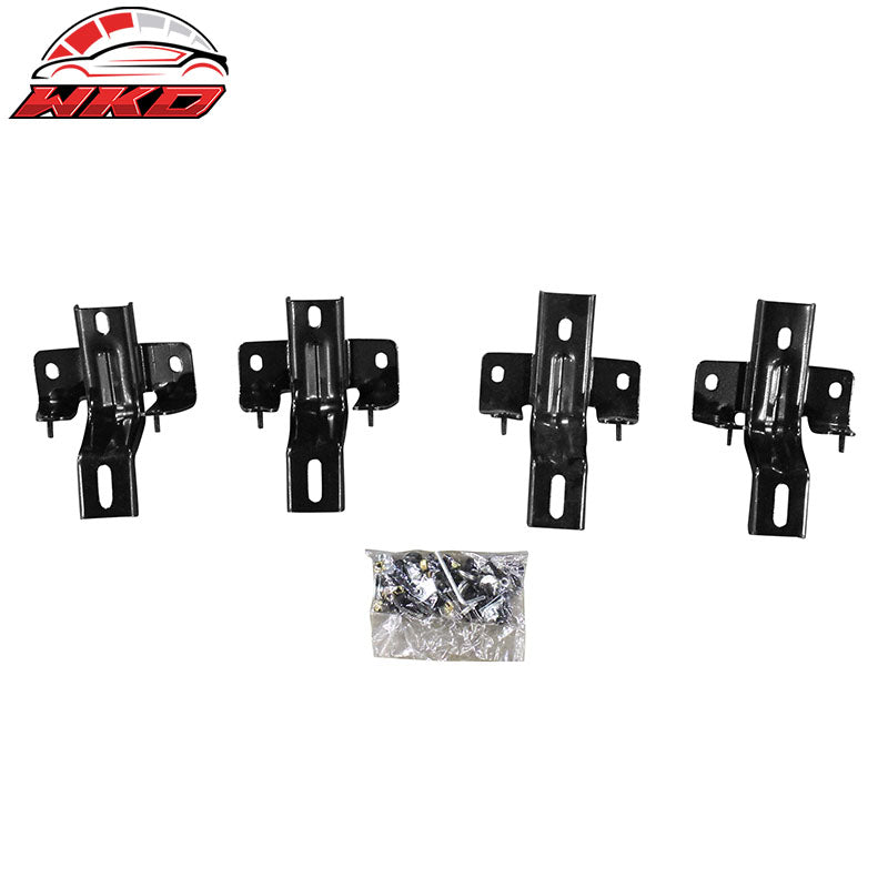 Fits 07-18 Jeep Wrangler JK 4DR Offroad Running Board Side Step Armor Nerf Bar