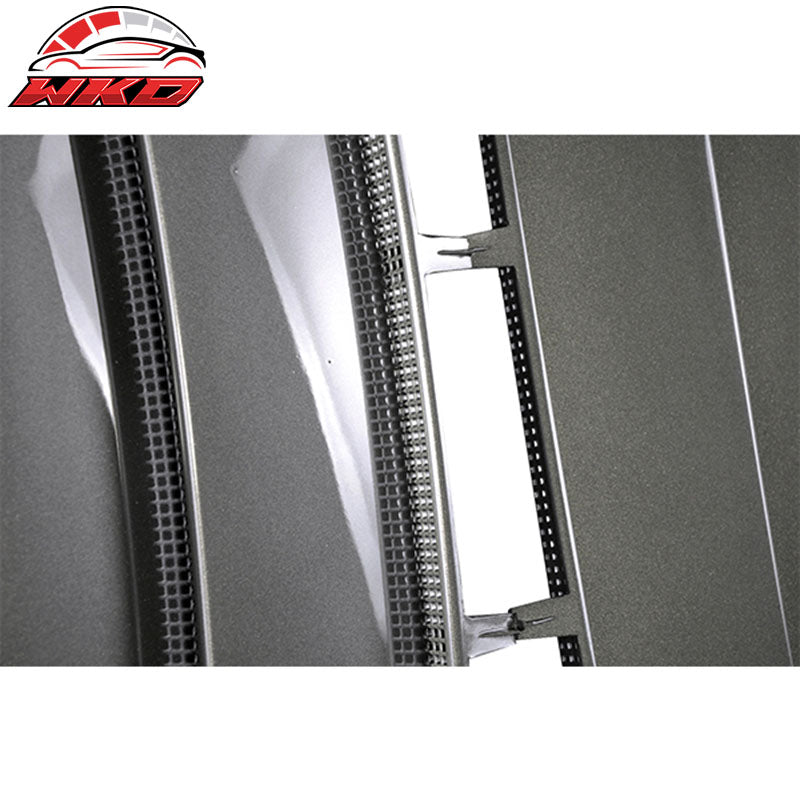 Fits 03-12 Land Range Rover L322 Side Vents Mesh Grille Gray Silver ABS 2PCS