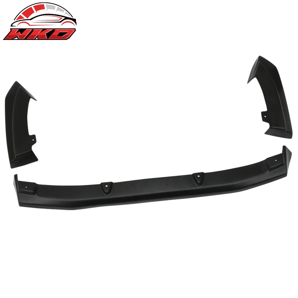 Fits 10-13 Mazda 3 Hatchback 3 Piece Rear Lip Apron Diffuser Fits Dual Exhaust