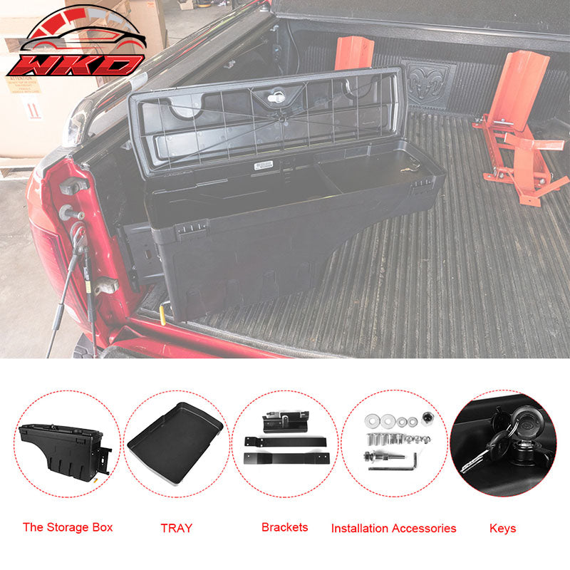 Fits 07-19 Toyota Tundra ABS Truck Bed Storage Box Toolbox Left Right