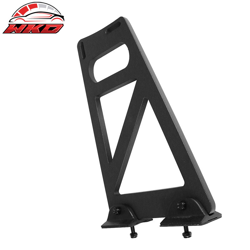 Universal 57" JDM Racing GT RS Carbon Fiber Trunk Spoiler V2 Side Plates V6 Legs