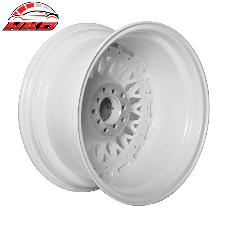 (4) 17X8.5 +25 5X100 / 5X114.3 Step Lip Deep Dish Mesh Wheels Rims Replacment