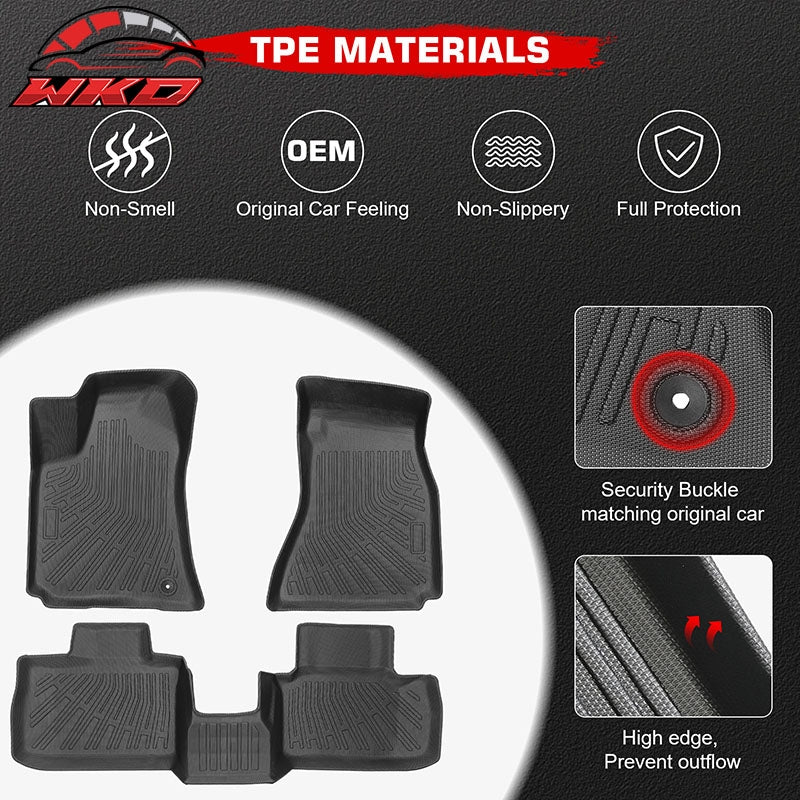 Fits 05¨C10 Chrysler 300 Charger Magnum Anti-Slip Floor Mats All Weather Carpets