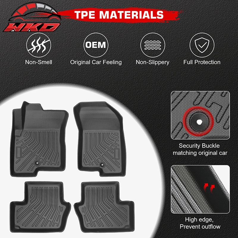 Fits 07¨C12 Caliber & 07¨C17 Jeep Compass Patriot Anti-Slip Floor Mats TPE Carpets