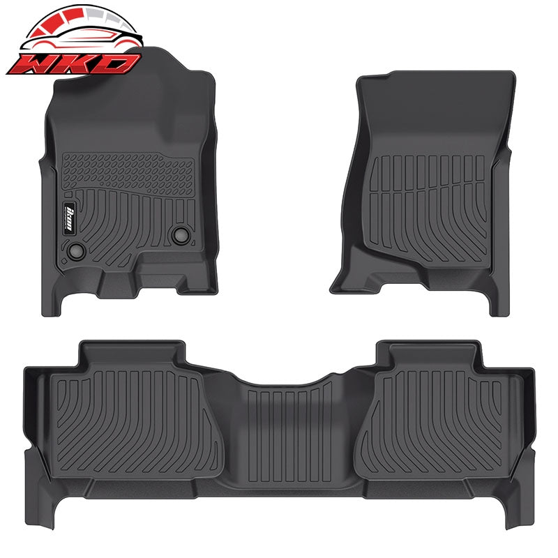Fits 07¨C14 Chevy Tahoe GMC Yukon 3D All Weather Floor Mats TPE Carpet +Trunk Mat