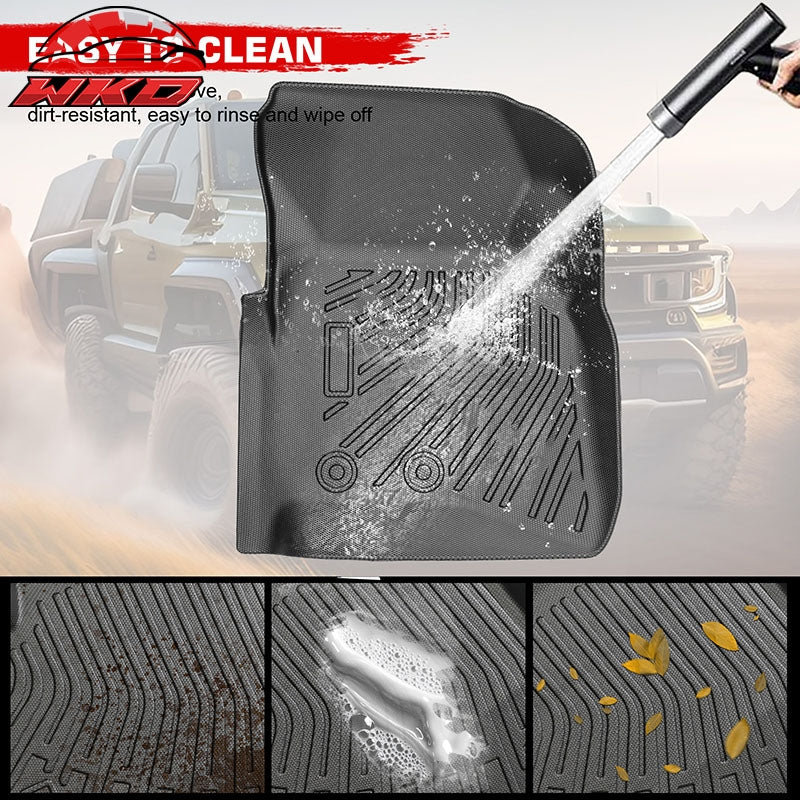 Fits 08¨C10 F-250 F-350 F-450 Super Duty Crew Cab Anti-Slip Floor Mats TPE Carpet