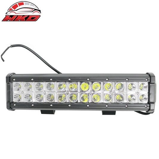 Wholesale 13" 72W 24 LED 2 Row LED Work Light Bar Spot Flood Combo Truck SUV ATV Off Road - Wikond Auto