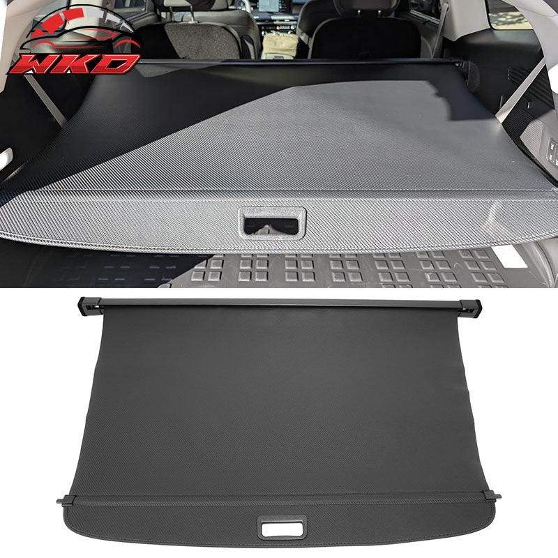 Fits 26 Hyundai Ioniq 9 Retractable Rear Trunk Cargo Cover Carbon Fiber Texture
