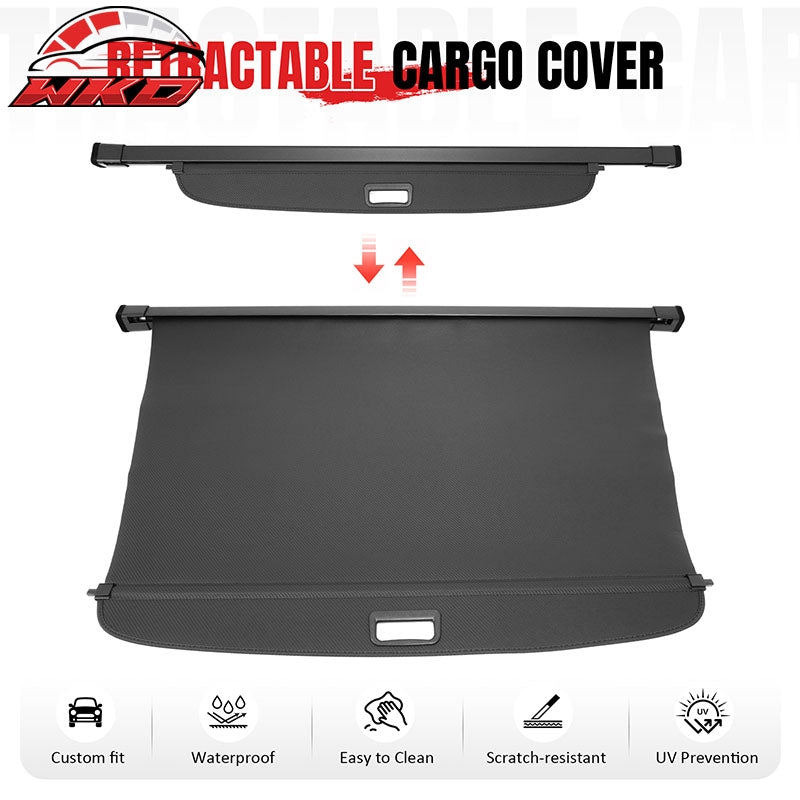 Fits 26 Hyundai Ioniq 9 Retractable Rear Trunk Cargo Cover Carbon Fiber Texture