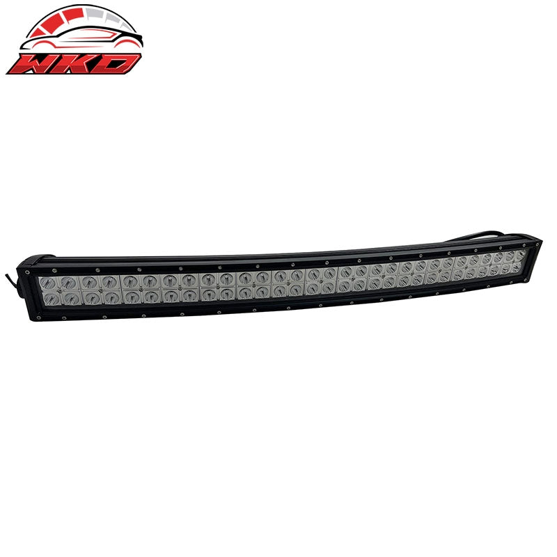 31" 180W 60 LED Light Bar 2 Rows 30 Degree Flood Universal Truck SUV ATV Offroad