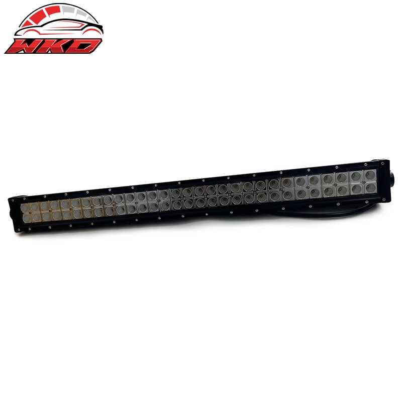 31" 180W 60 LED Work Light Bar Dual Row Spot Flood Combo Work Truck SUV ATV Jeep