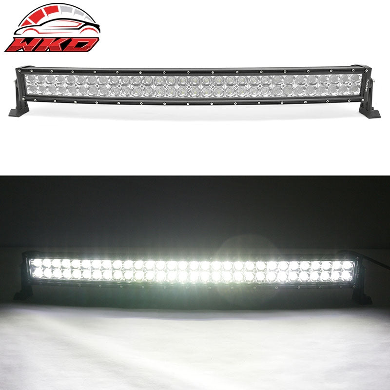 31" 180W LED Work Light Bar Spot Flood Combo Driving Offroad SUV ATV Jeep Truck