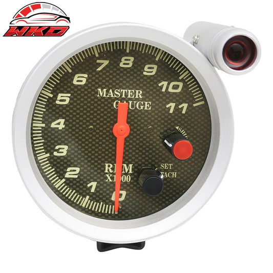 Wholesale 5" 11000 RPM Universal Auto Car Tachometer Gauge Steel 7 Colors - Wikond Auto